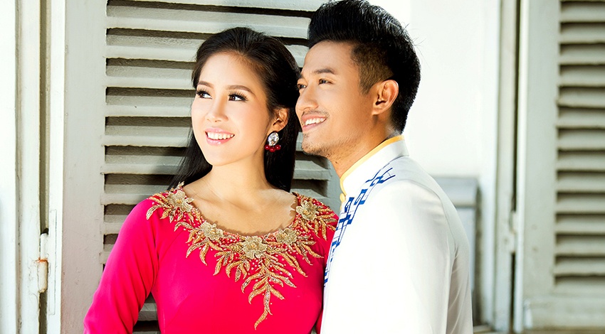 Le Phuong - Quy Binh van dep doi voi trang phuc truyen thong hinh anh