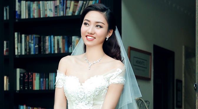 A hau Tra My diu dang trong anh cuoi hinh anh