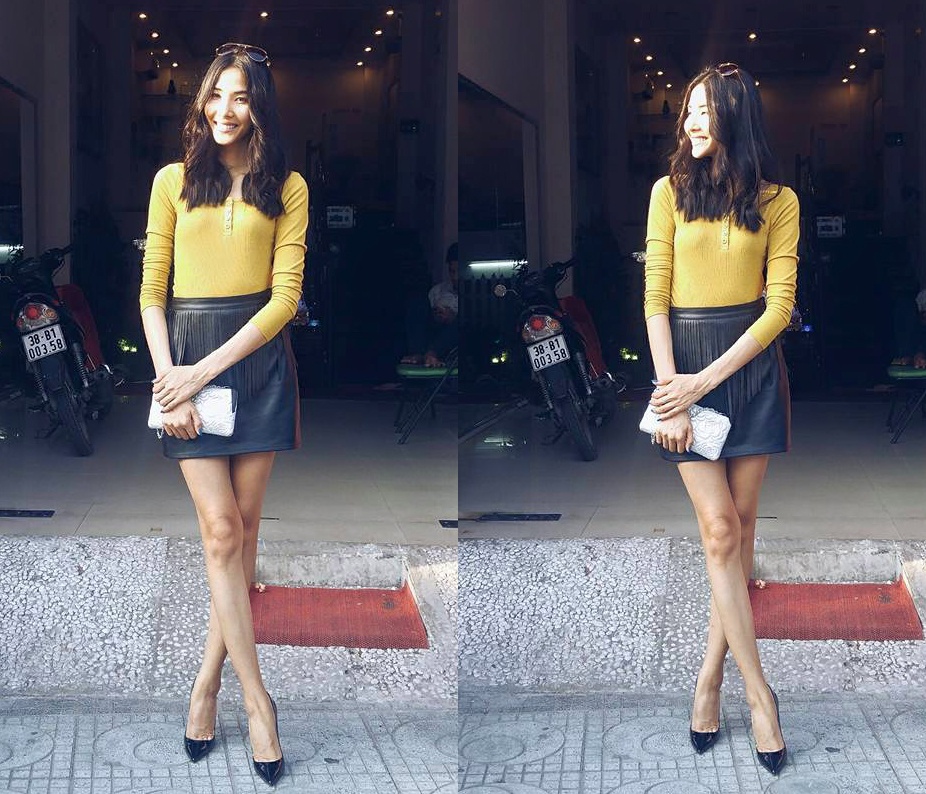 Minh Hang,  Ha Ho dien street style dep nhat tuan anh 7