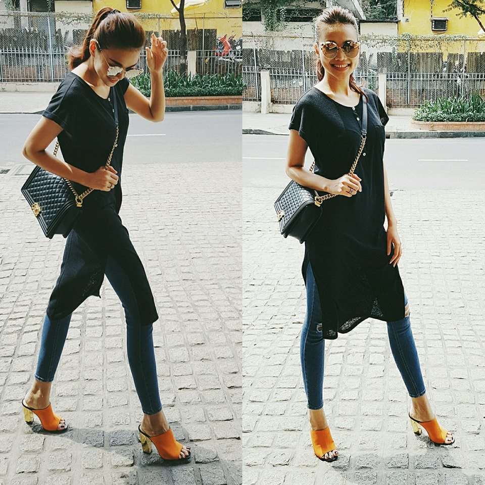 Street style cuoi tuan cua sao Viet anh 3