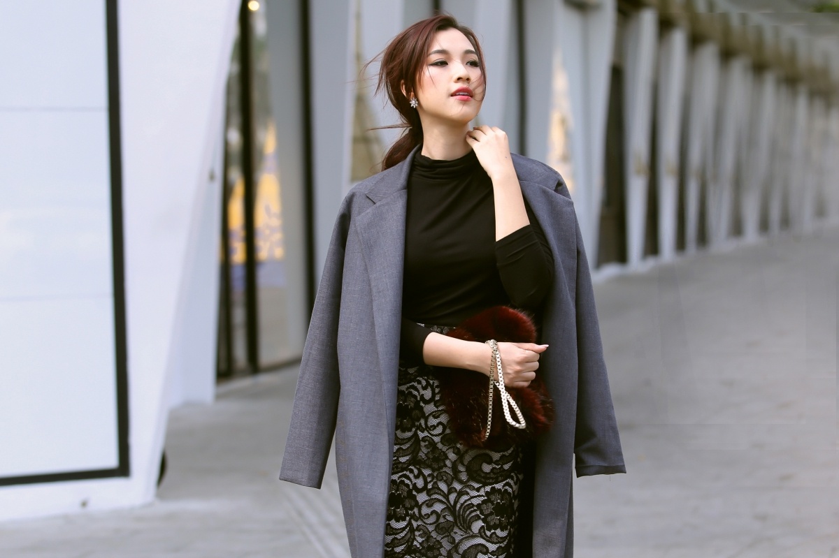Hoàng Oanh diện street style thanh lịch ảnh 7 Hoang Oanh dien street style thanh lich anh 7