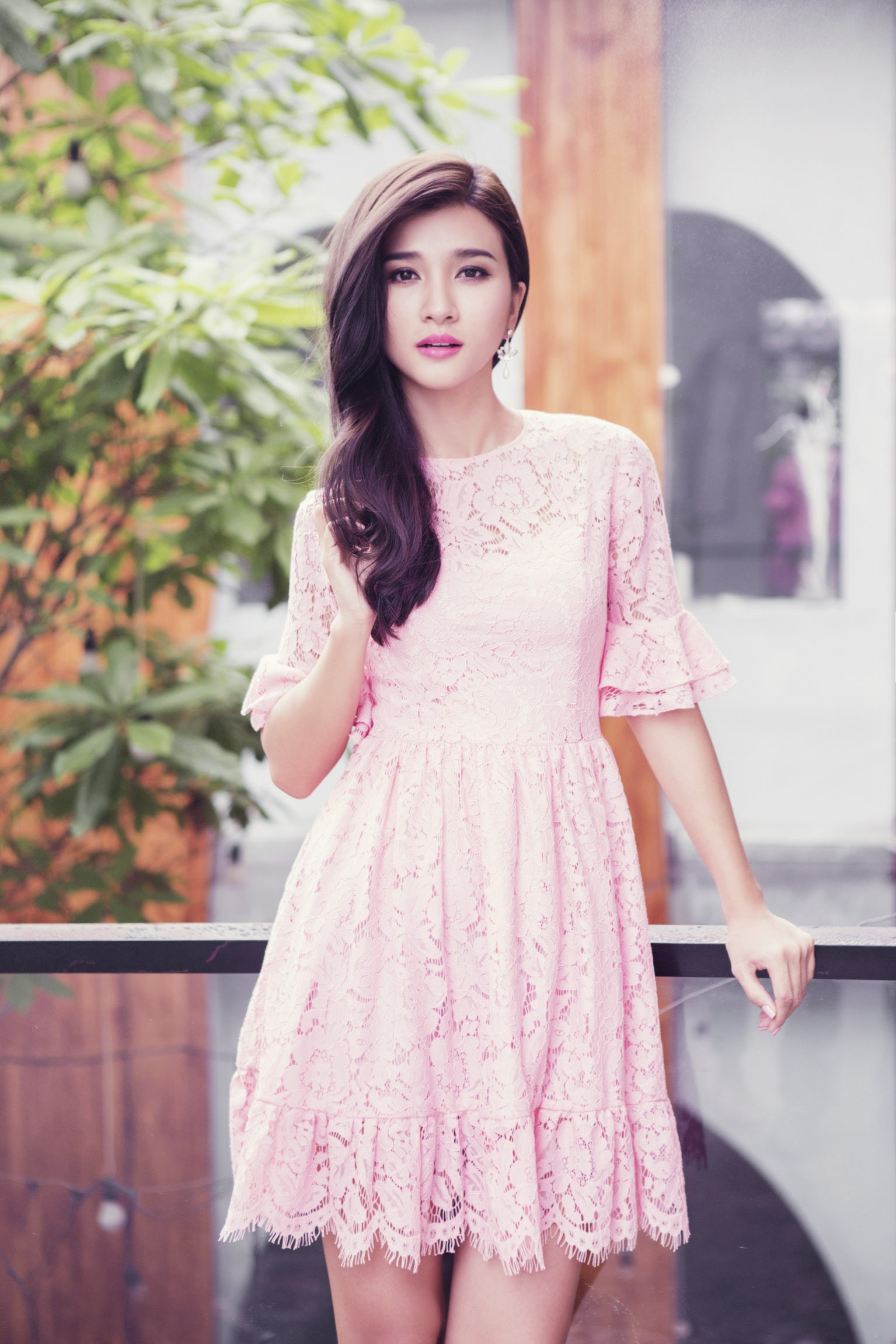 Kim Tuyen dien vay pastel anh 3