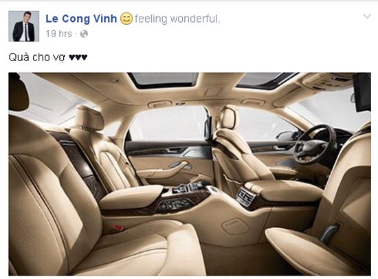 Công Vinh tặng Thủy Tiên xe ảnh 1 Cong Vinh tang Thuy Tien xe anh 1