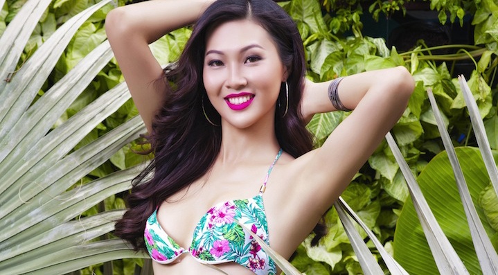 Top 17 Hoa khoi Ao dai khoe dang voi bikini hinh anh