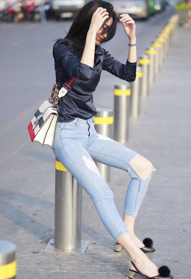 Street style cua sao Viet anh 10