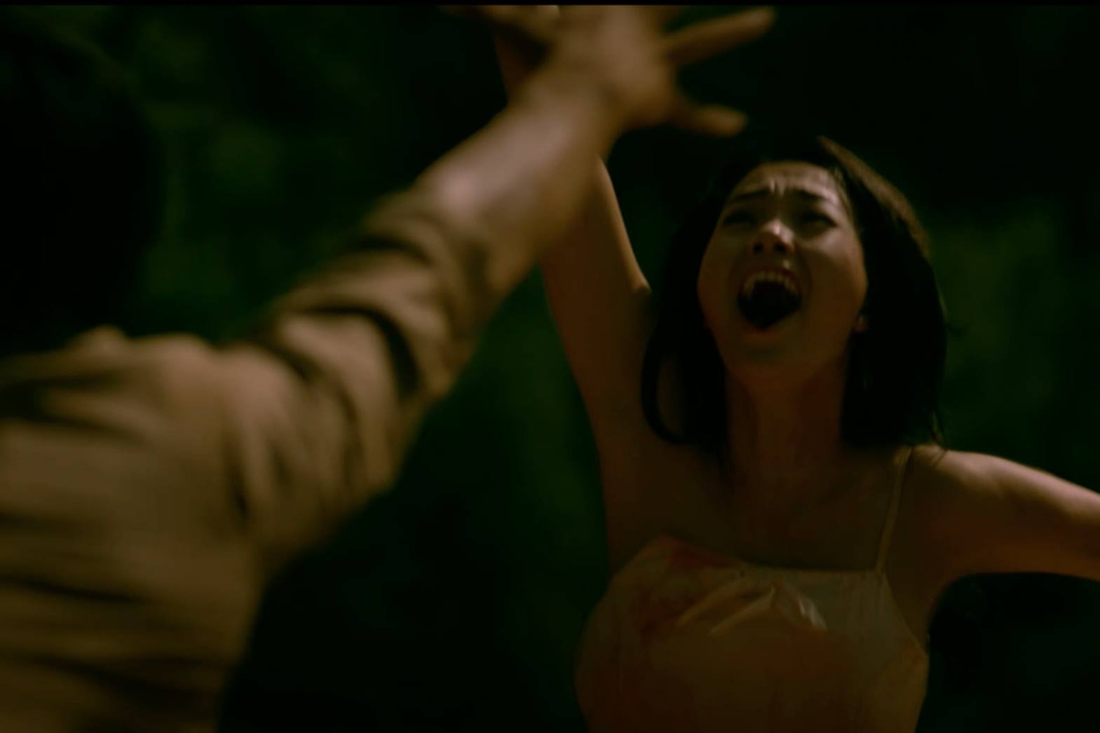 Minh Hang so hai dong canh roi xuong vuc hinh anh