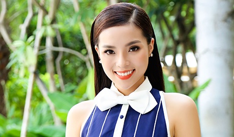 Hoa hau Ky Duyen lan dau cong khai dang hen ho hinh anh