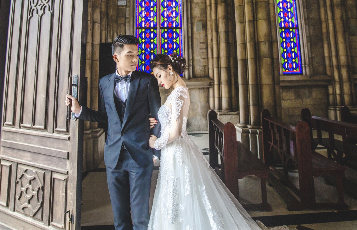 Anh cuoi cua Linh Phi Quang Tuan anh 2