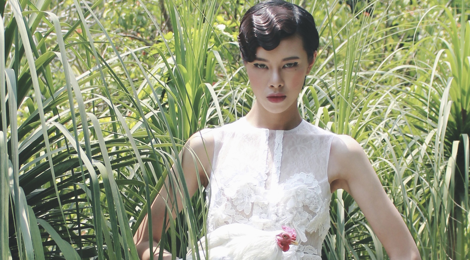 Nguoi mau Ha Do goi y 8 bo canh ren du tiec hinh anh