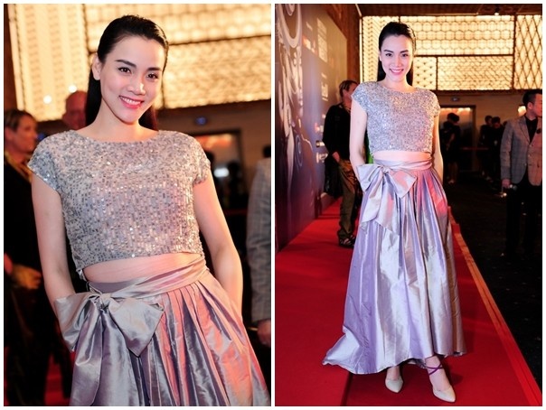 Thoi trang bau bi sanh dieu cua sao Viet o su kien anh 11