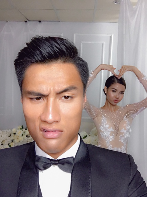 Ky Han - Mac Hong Quan tinh nghich o buoi chup anh cuoi anh 5