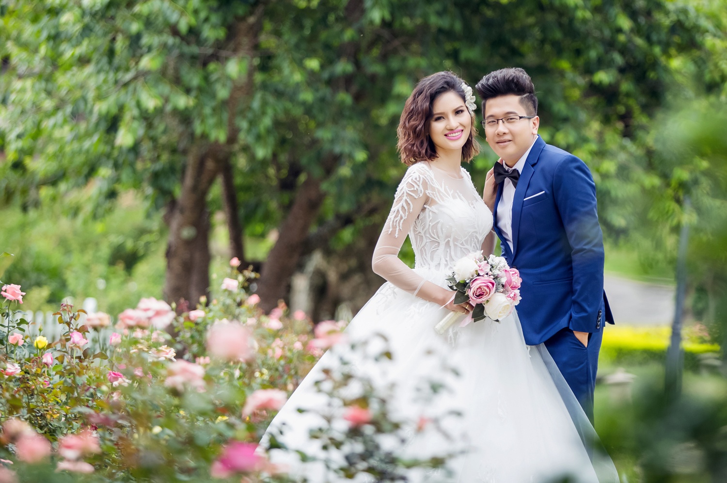 Anh cuoi cua Le Thi Phuong va chong bac si anh 2