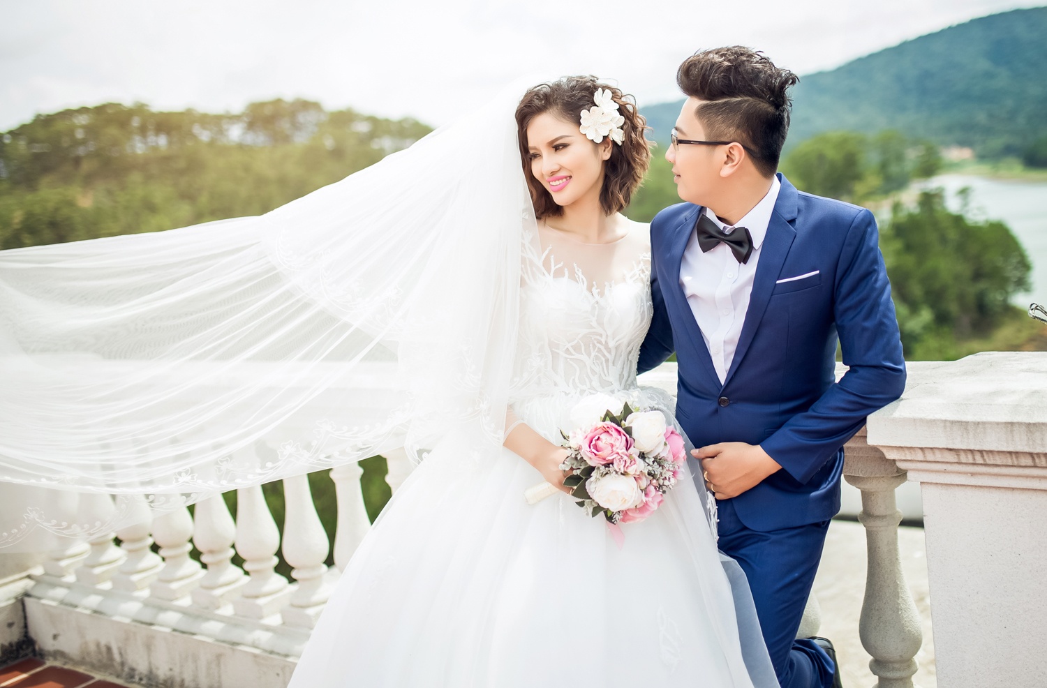 Anh cuoi cua Le Thi Phuong va chong bac si anh 4