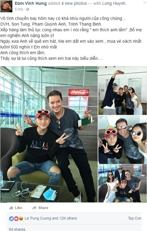 Đàm Vĩnh Hưng thích Sơn Tùng ảnh 1 Dam Vinh Hung thich Son Tung anh 1