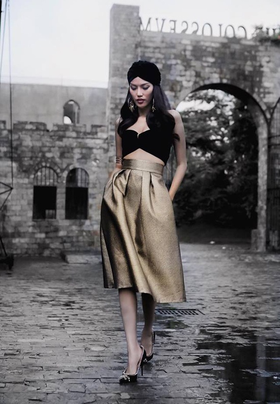 Ha Ho,  Lan Khue dien street style nhat tuan qua anh 2