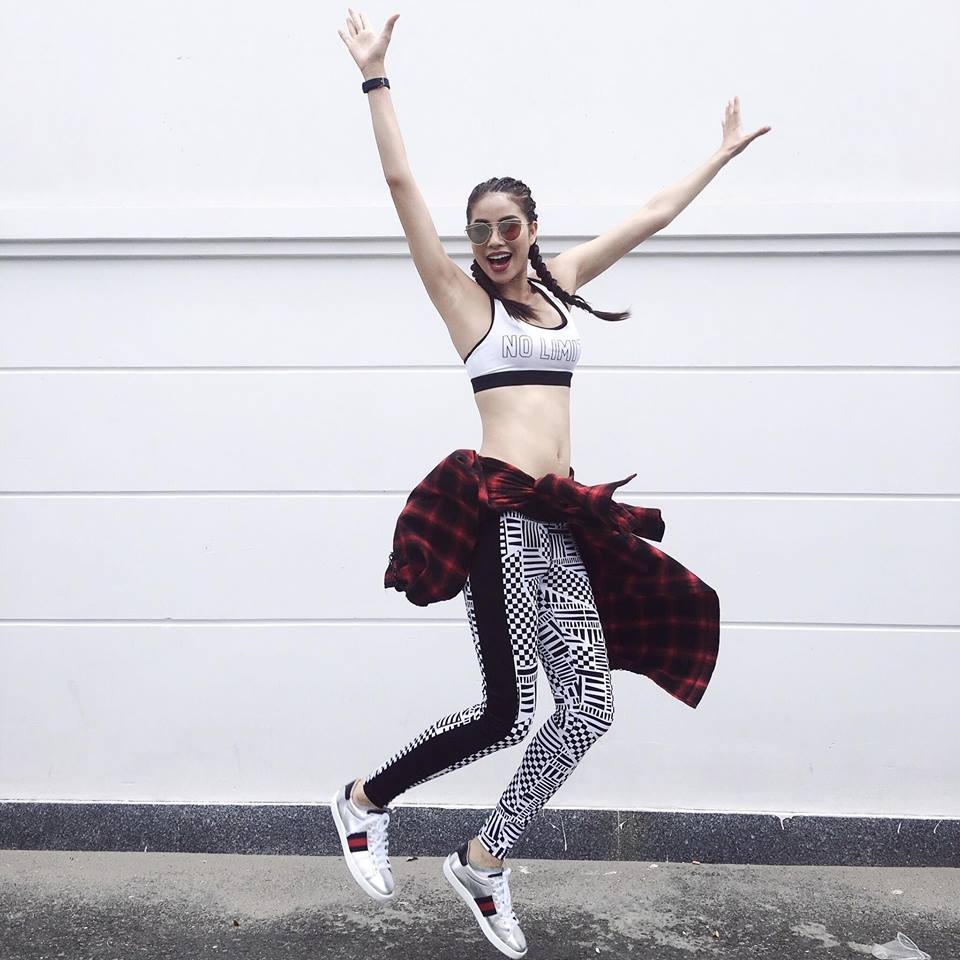 Pham Huong mac sanh dieu o The Face anh 13