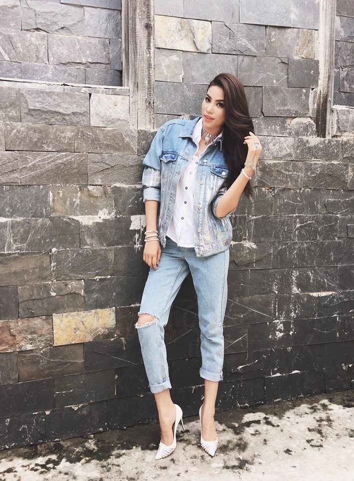 Pham Huong mac sanh dieu o The Face anh 4