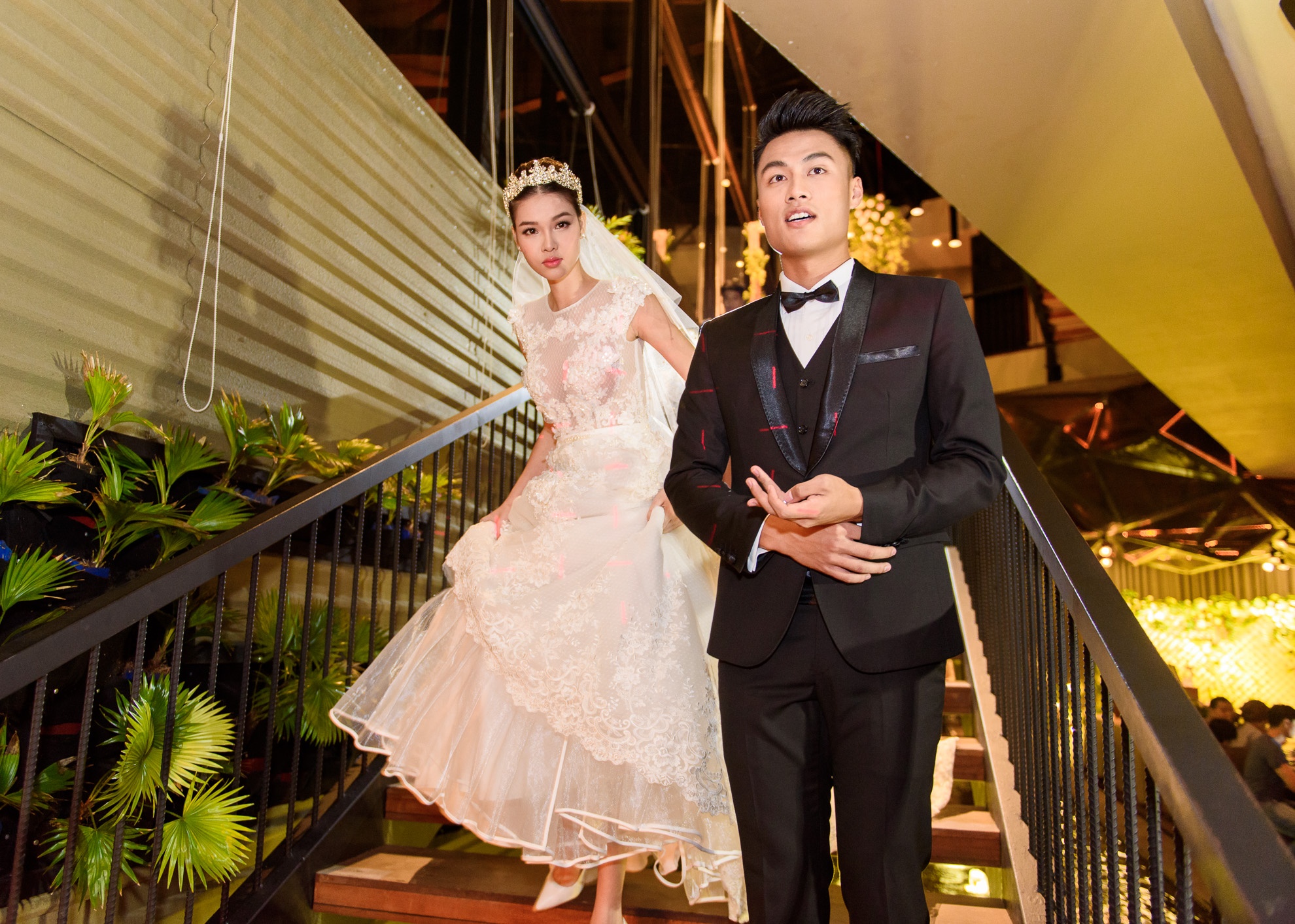 Khong gian tiec cuoi Ky Han - Mac Hong Quan anh 2