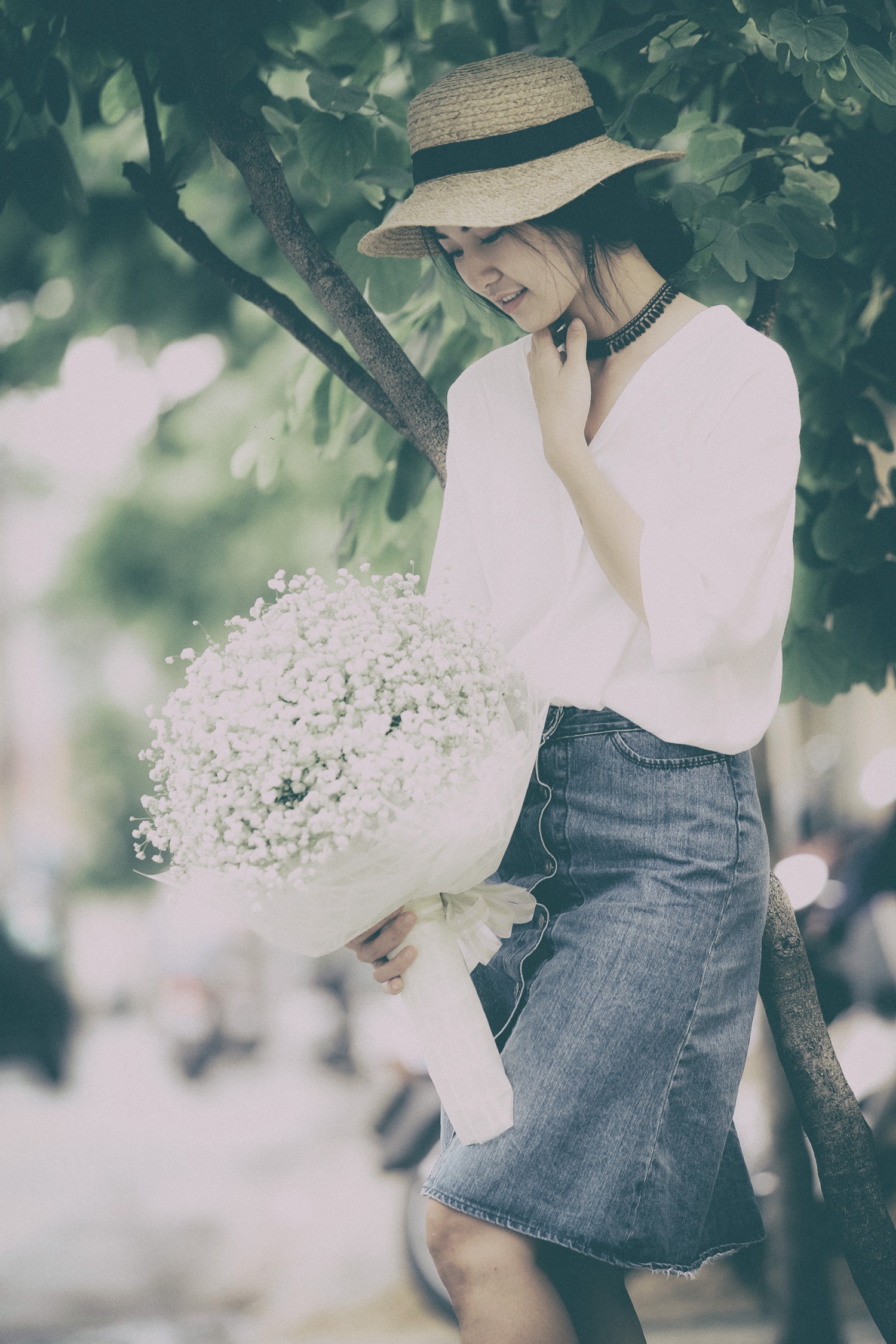 Tran Thi Quynh nhe nhang tren duong pho Sai thanh anh 6