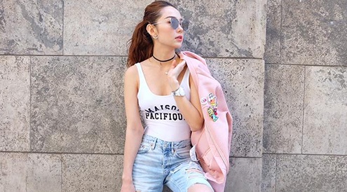 Top sao Viet dien street style noi bat nhat tuan qua hinh anh