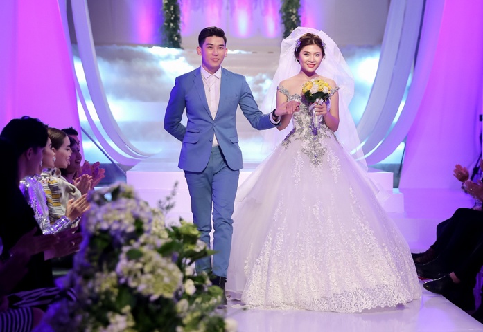 Mai Ngo che Diep Linh Chau catwalk do anh 9