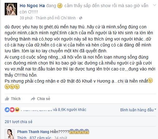 Lan Khuê không giận Phạm Hương ảnh 1 Lan Khue khong gian Pham Huong anh 1