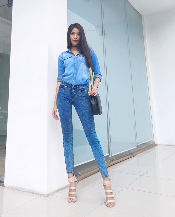 Street style cua Lan Khue anh 2