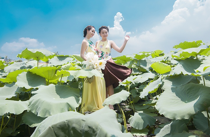Mai Thu Huyền diện áo yếm duyên dáng ảnh 3 Mai Thu Huyen dien ao yem duyen dang anh 3
