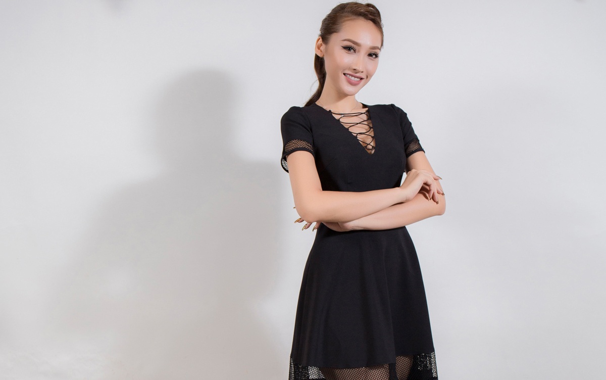 Lan Khue dua hoc tro The Face di su kien anh 8