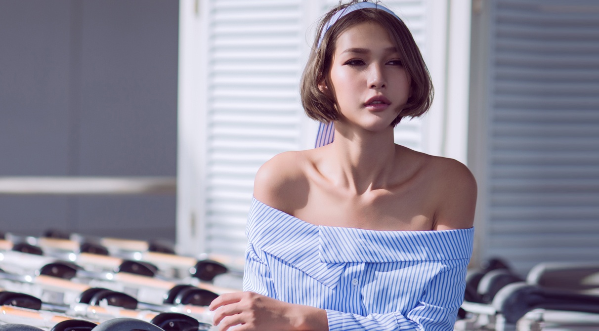 Hoc tro Pham Huong lam moi hinh anh sau khi roi The Face hinh anh