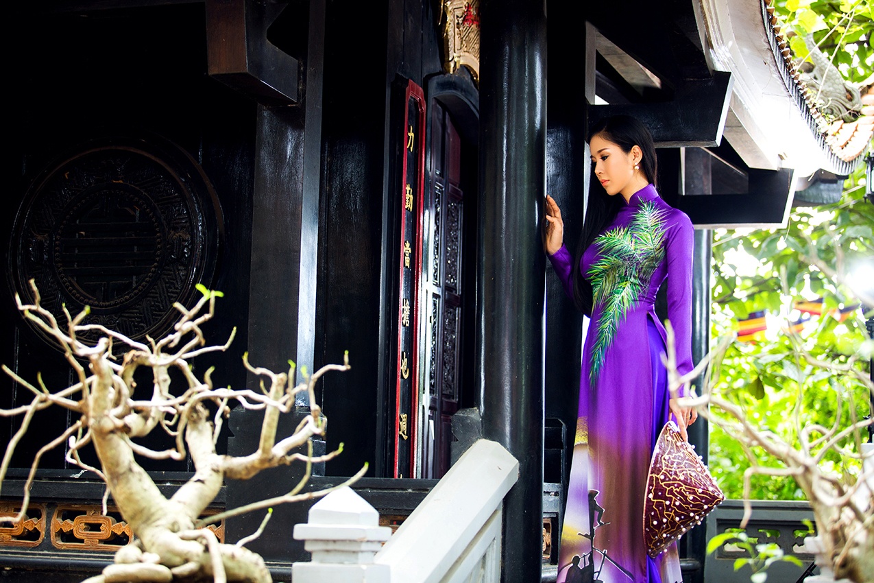 Le Phuong dien ao dai duyen dang anh 5