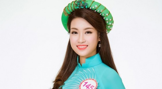 Hoa hau Do My Linh khong thieu diem thi dai hoc hinh anh