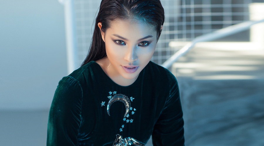 Pham Huong tung anh moi truoc them chung ket The Face hinh anh