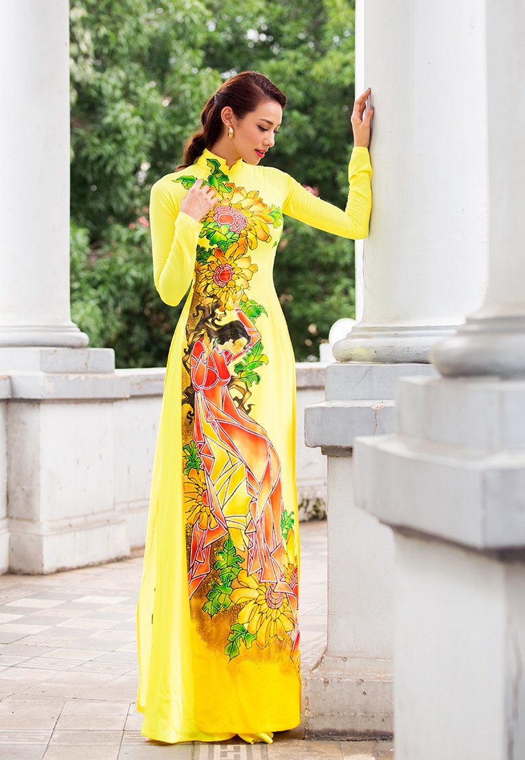 Lilly  Nguyễn diện áo dài ảnh 1 Lilly  Nguyen dien ao dai anh 1