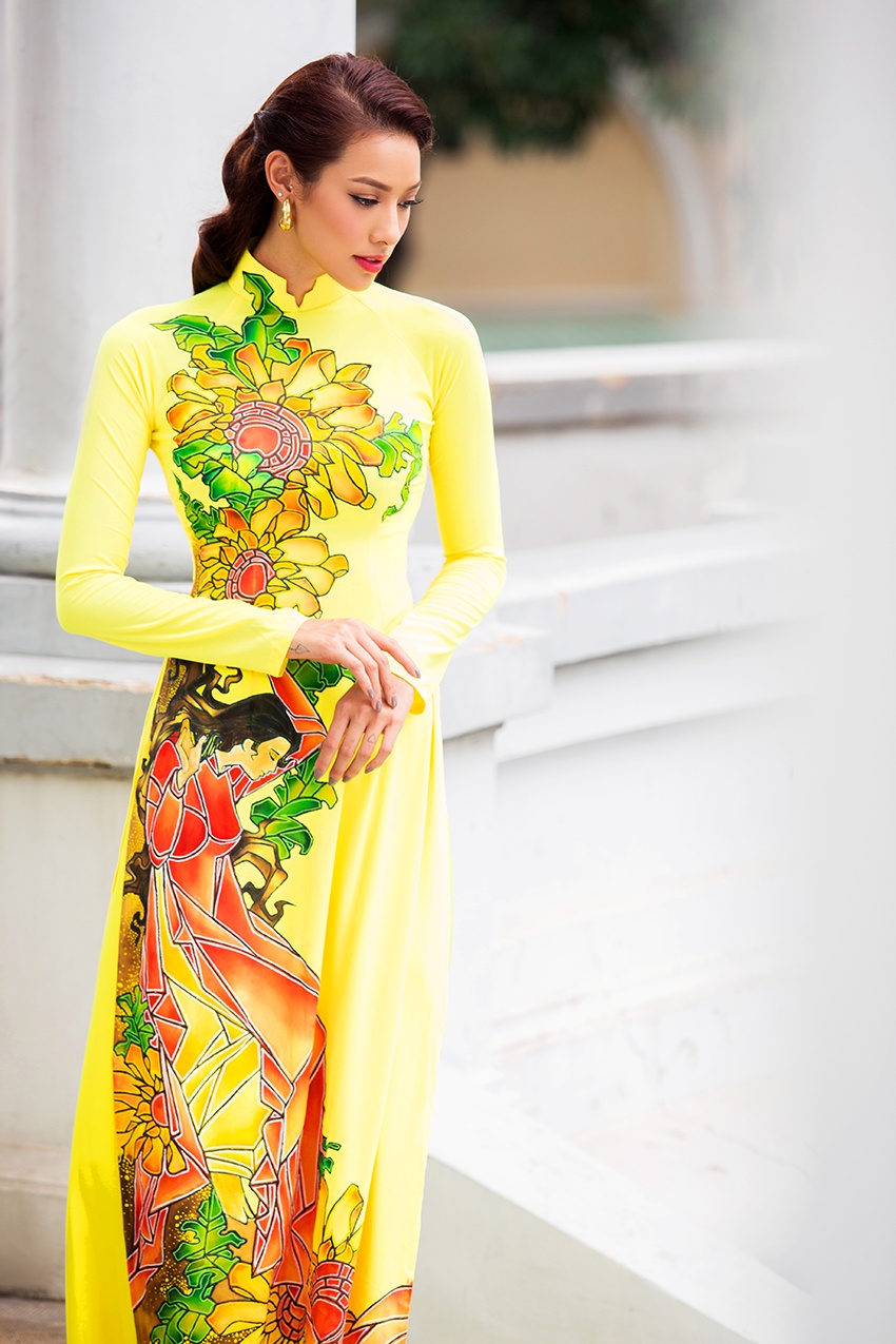 Lilly  Nguyễn diện áo dài ảnh 2 Lilly  Nguyen dien ao dai anh 2