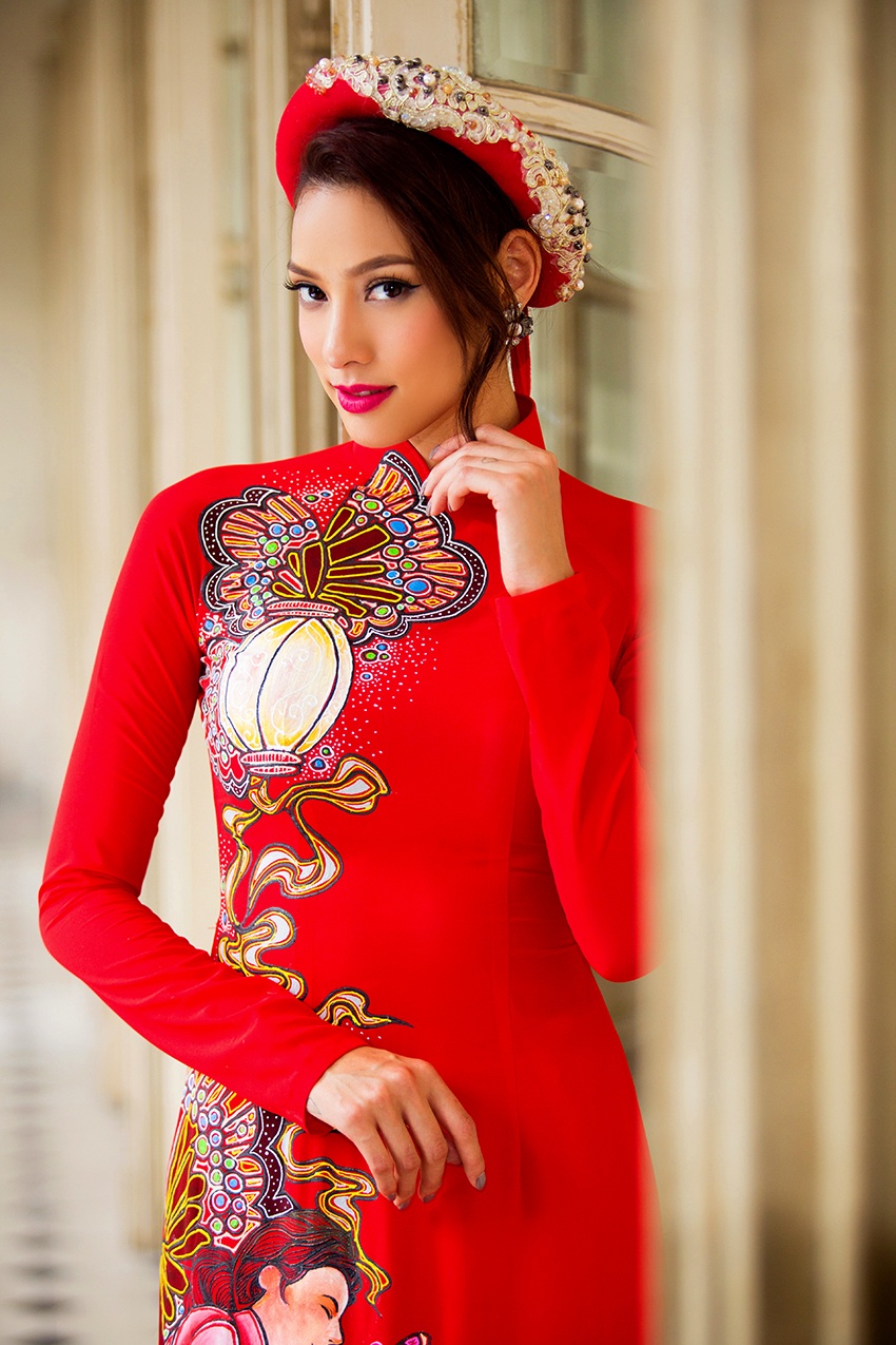 Lilly  Nguyễn diện áo dài ảnh 6 Lilly  Nguyen dien ao dai anh 6
