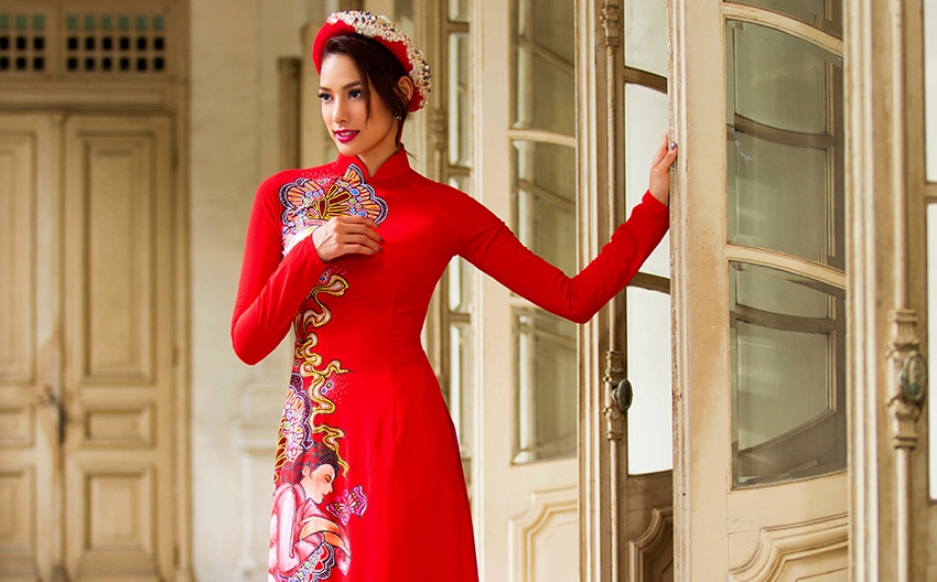 Lilly  Nguyễn diện áo dài ảnh 7 Lilly  Nguyen dien ao dai anh 7