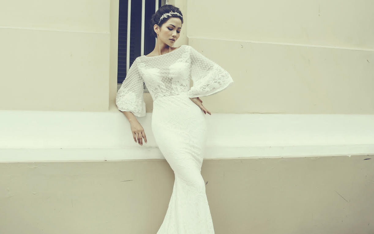 H'Hen Niê diện váy cưới quyến rũ ảnh 4 H'Hen Nie dien vay cuoi quyen ru anh 4
