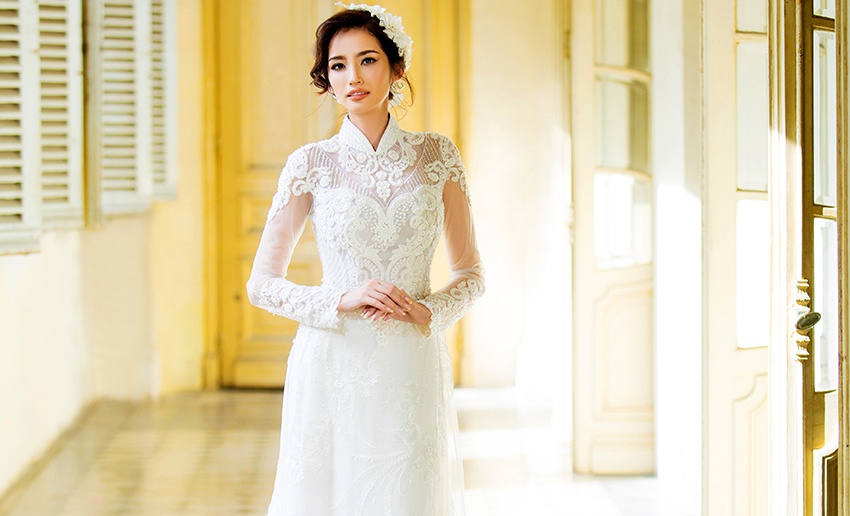 Trúc Diễm duyên dáng áo dài trắng ảnh 4 Truc Diem duyen dang ao dai trang anh 4