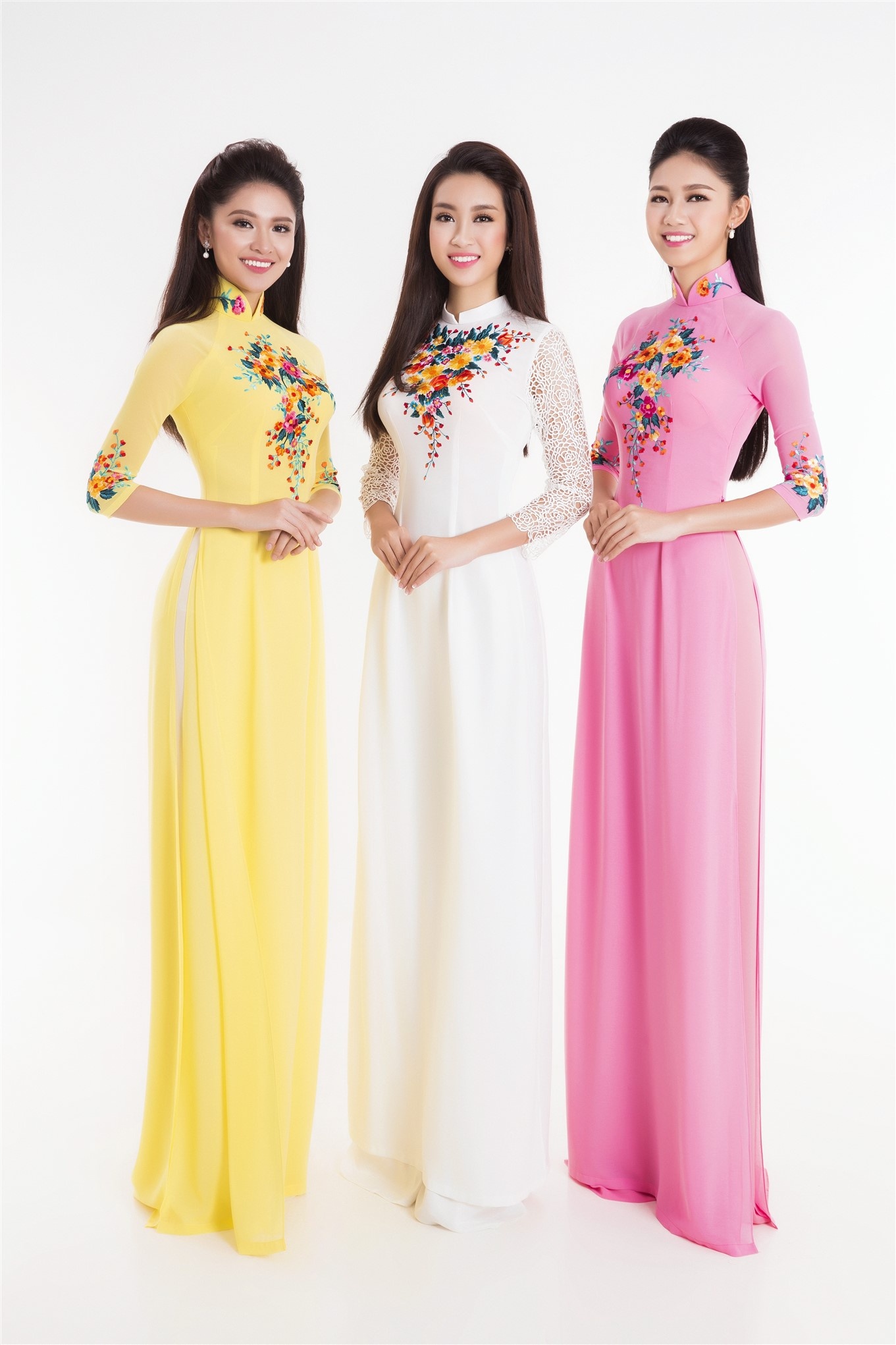 Top 3 Hoa hau Viet Nam duyen dang ao dai pastel anh 5