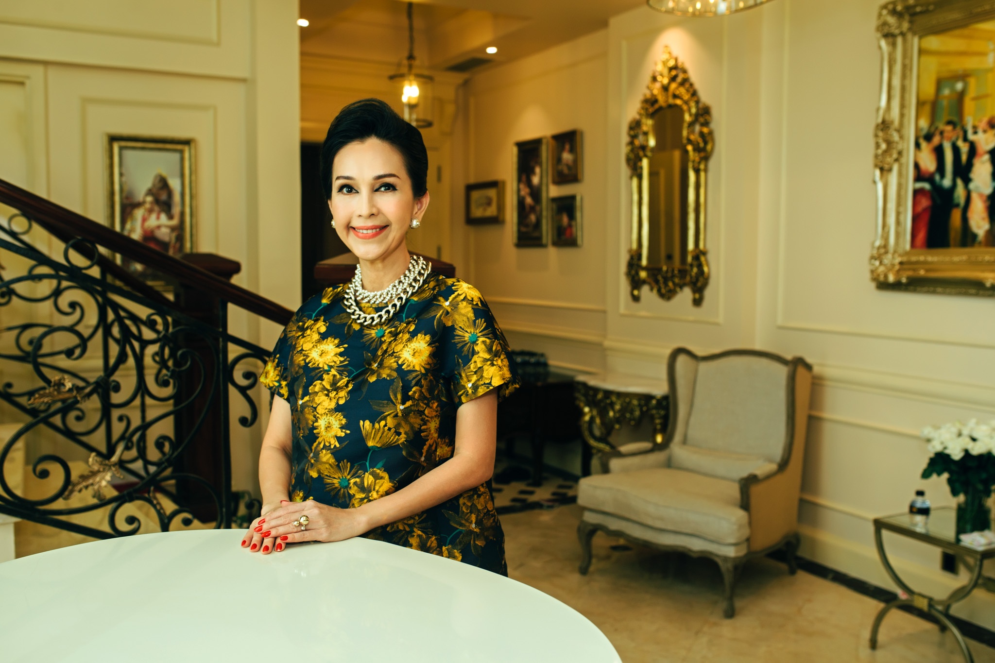 Bạn gái Bằng Kiều thăm căn hội triệu đô của Hà Kiều Anh ảnh 3 Ban gai Bang Kieu tham can hoi trieu do cua Ha Kieu Anh anh 3