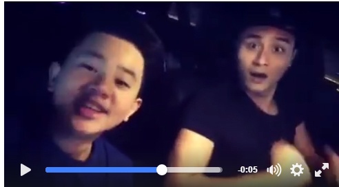 Vinh Thuy vua lai xe vua dua nghich anh 1