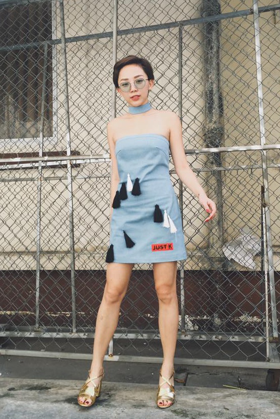 Midu,  Hoang Thuy Linh dien trang phuc dao pho dep nhat tuan anh 3