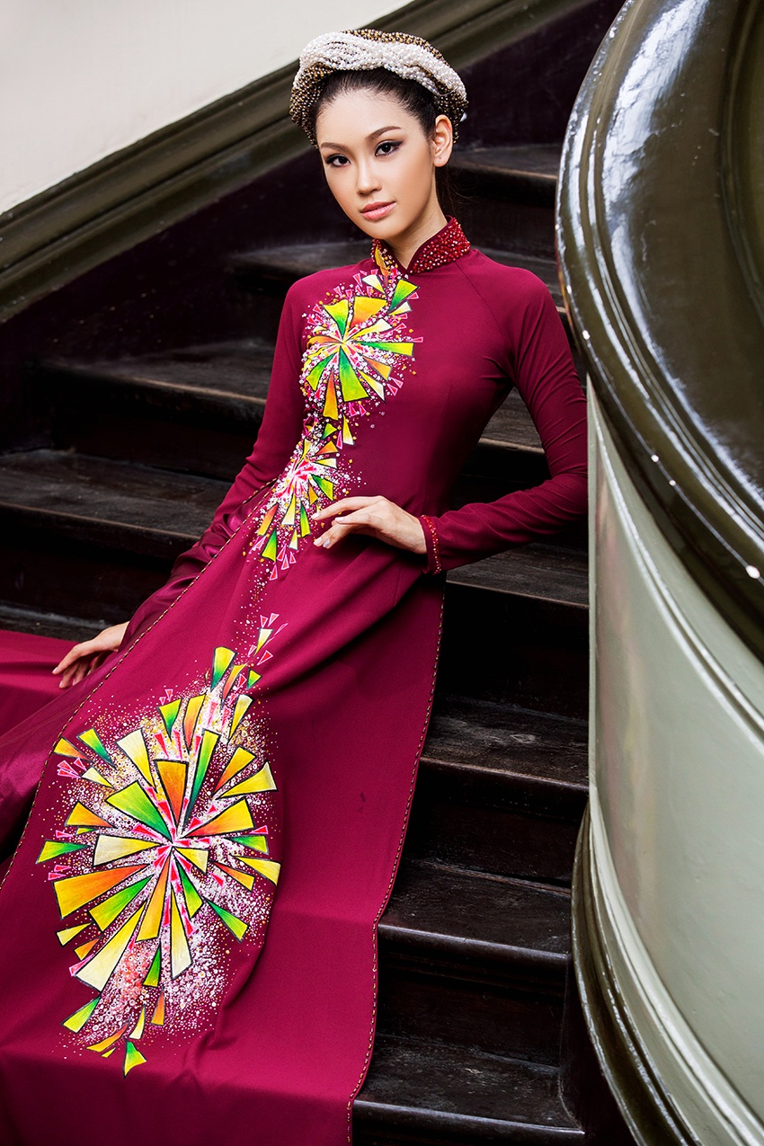 Bạn gái Trương Nam Thành và em gái diện áo dài đôi ảnh 2 Ban gai Truong Nam Thanh va em gai dien ao dai doi anh 2