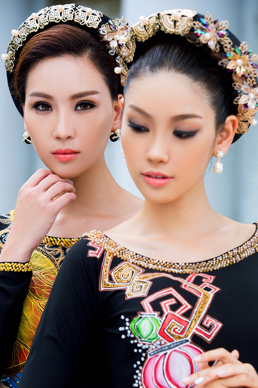 Bạn gái Trương Nam Thành và em gái diện áo dài đôi ảnh 4 Ban gai Truong Nam Thanh va em gai dien ao dai doi anh 4