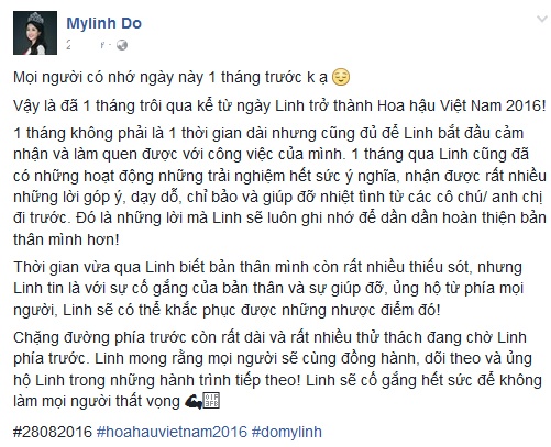 Do My Linh tam su sau 1 thang dang quang anh 1
