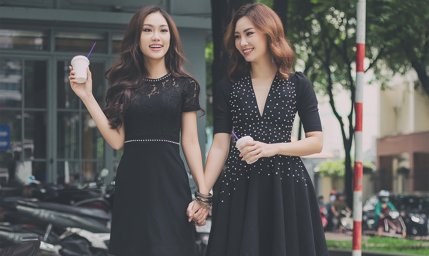 Thuy Linh - Phuong Linh dien do doi xuong pho anh 3