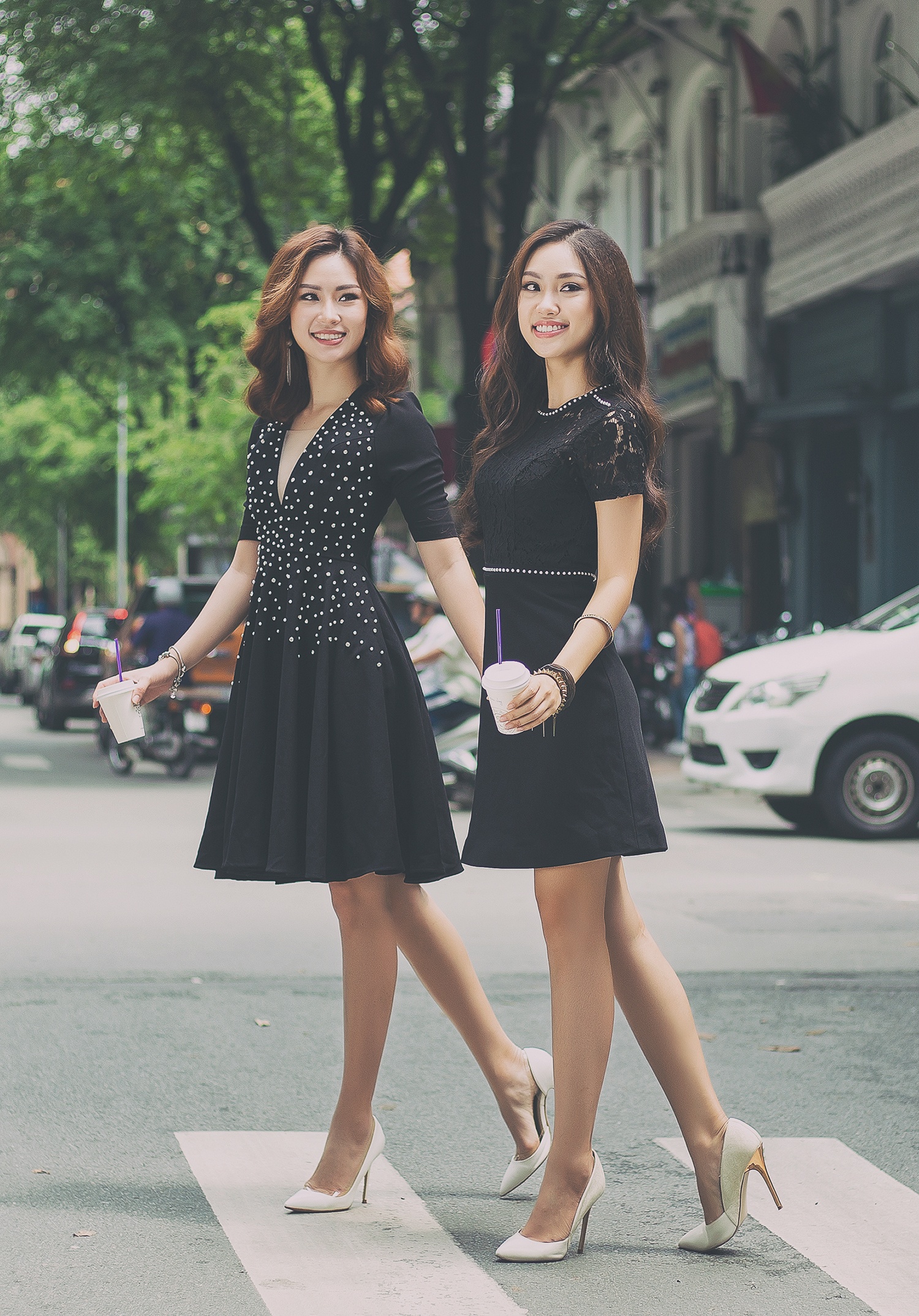 Thuy Linh - Phuong Linh dien do doi xuong pho anh 4