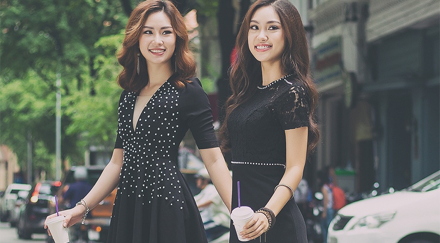 Chi em A khoi Ao dai 2016 dien do doi xuong pho Sai thanh hinh anh