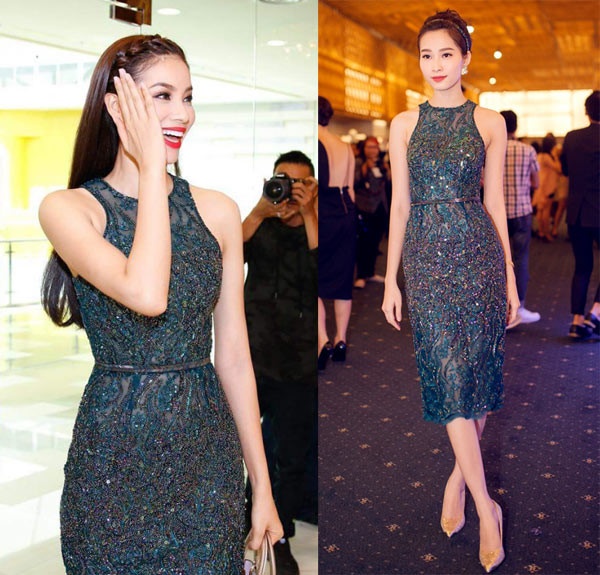 Dan sao nu dung vay ao voi Pham Huong anh 2